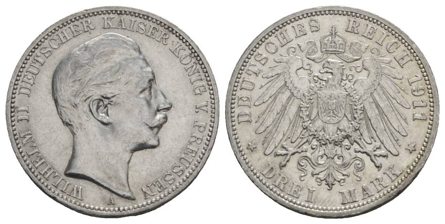  Preußen, 3 Mark 1911   