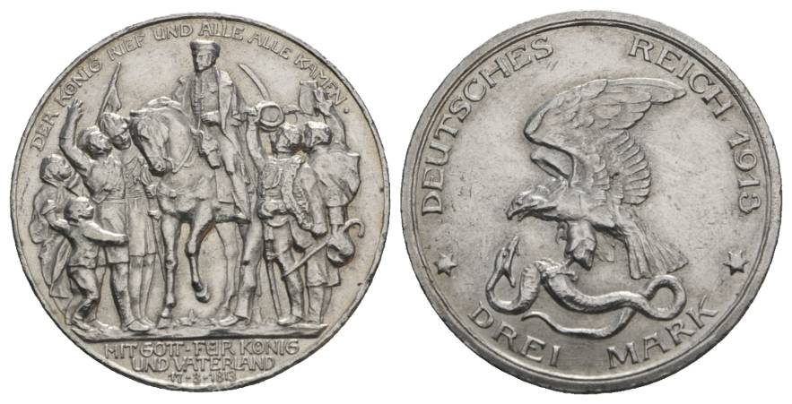  Preußen, 3 Mark 1913   