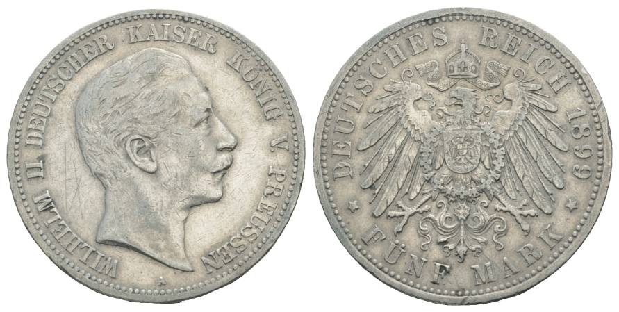  Preußen, 5 Mark 1899   