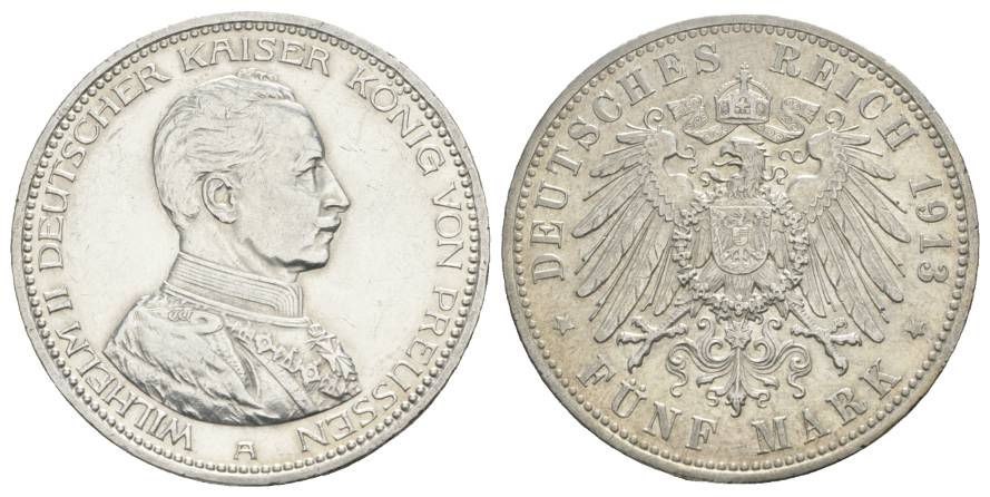 Preußen, 5 Mark 1913   