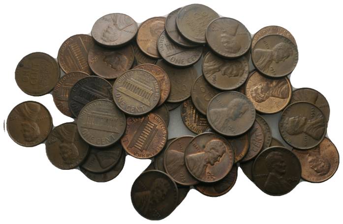  USA, 49 Kleinmünzen   