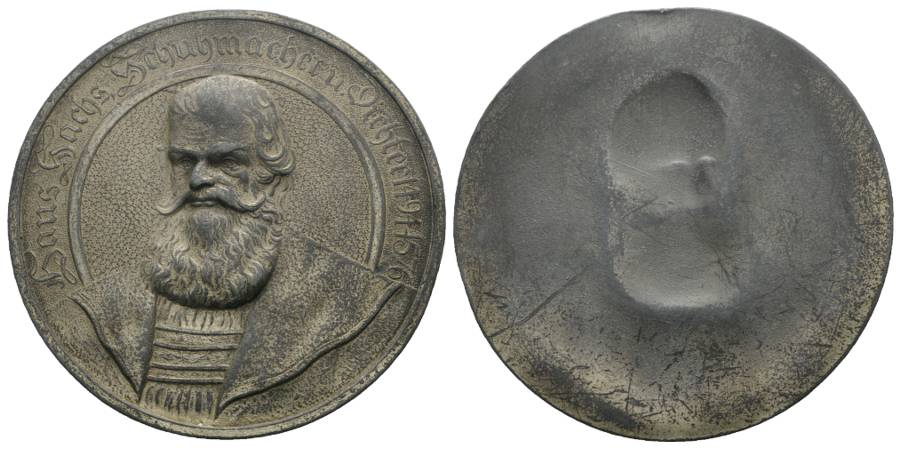  Einseitige Medaille; Ø 73,6 mm, 42,76 g   