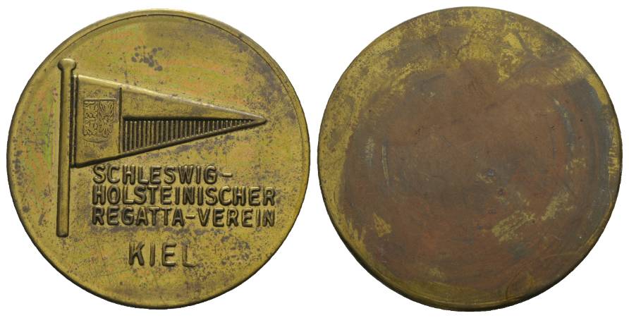  Einseitige Medaille, Kiel; Ø 41 mm, 31,85 g   