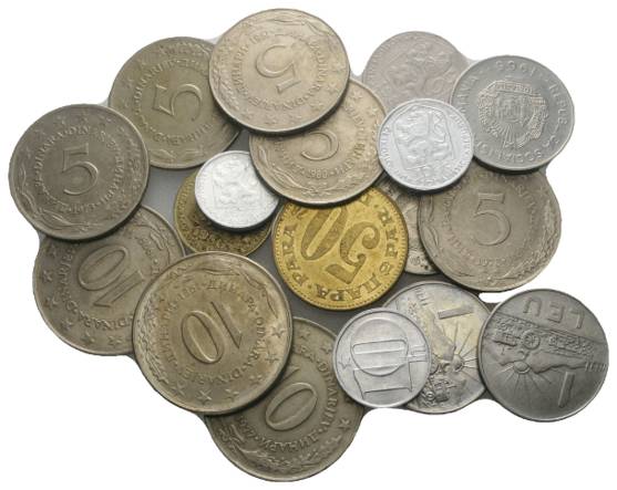  Jugoslawien, 19 Kleinmünzen   