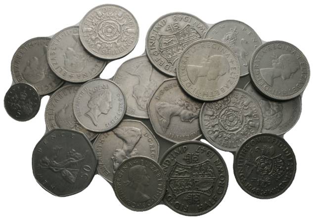  Großbritannien, 20 Kleinmünzen   
