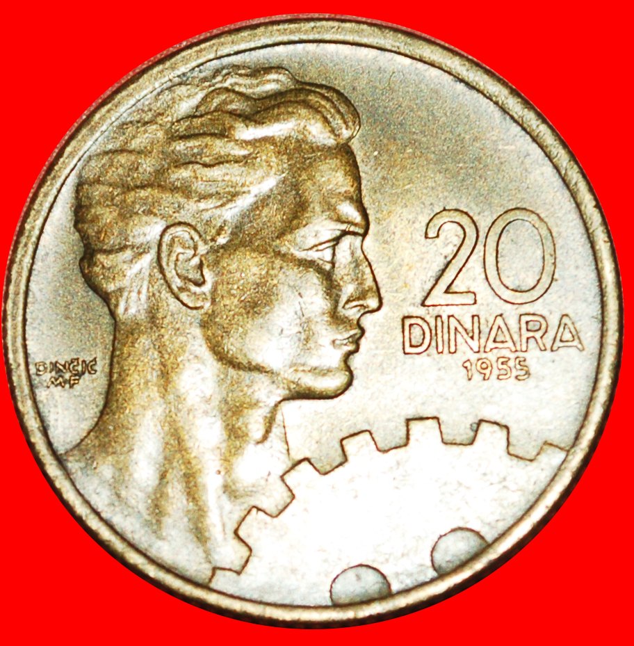  + YEAR =TYPE: YUGOSLAVIA ★ 20 DINAR 1955! LOW START ★ NO RESERVE!   