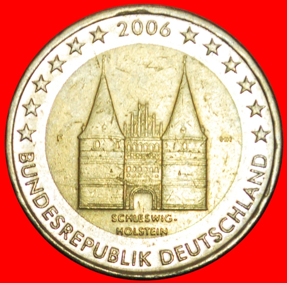 + SCHLESWIG-HOLSTEIN: GERMANY ★ 2 EURO 2006F! LOW START ★ NO RESERVE!