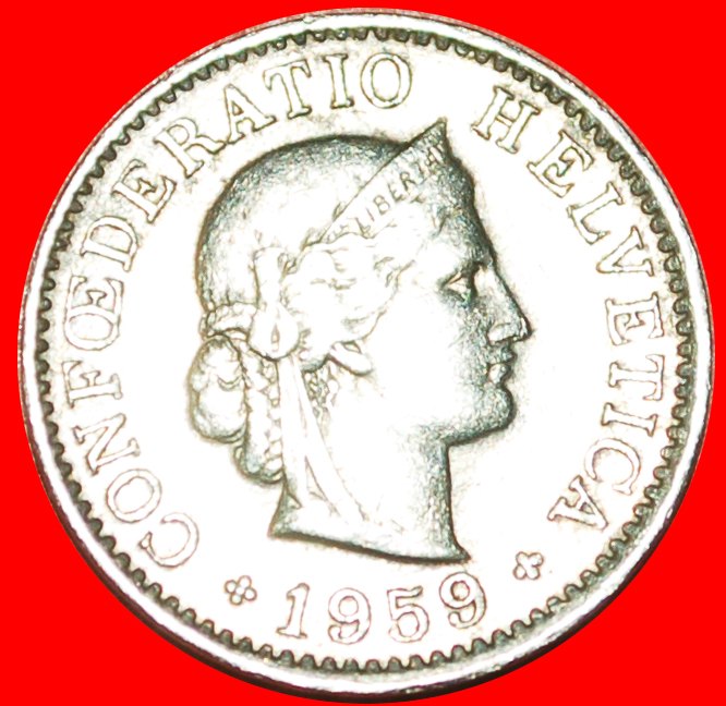 + LIBERTY (1879-2019): SWITZERLAND ★ 5 RAPPEN 1959B! LOW START ★ NO RESERVE!