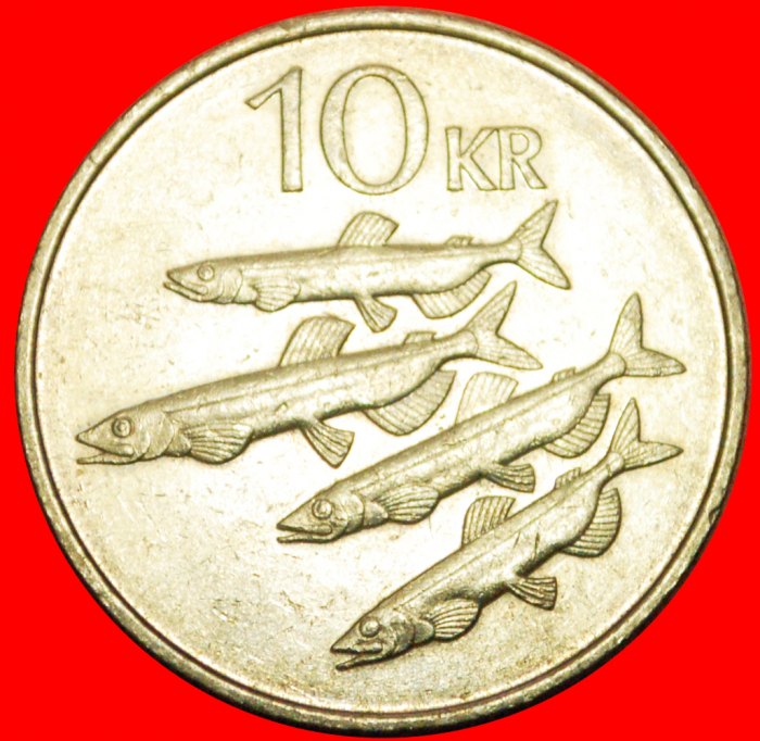  + GROSSBRITANNIEN LODDE FISCHE (1984-1994): ISLAND ★ 10 KRONER 1984 NICHT FEHLER! OHNE VORBEHALT!   