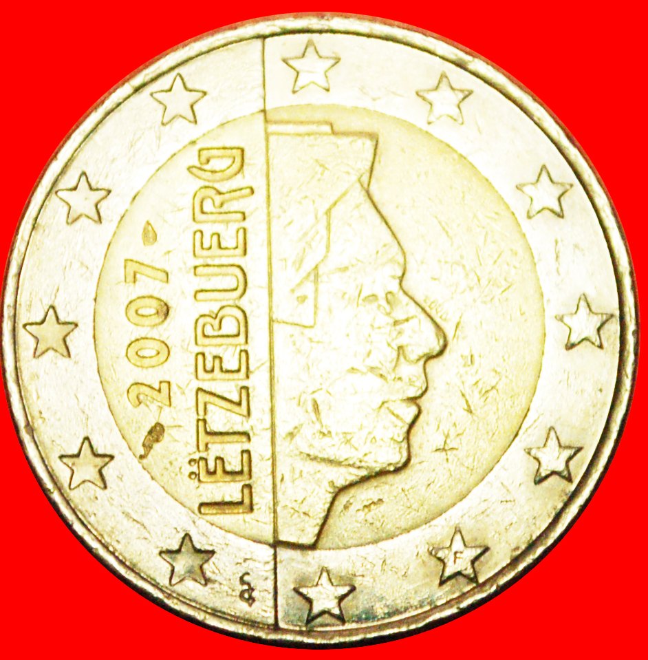 + FRANKREICH NICHT-PHALLISCHE TYP (2007-2019): LUXEMBURG ★ 2 EURO 2007! OHNE VORBEHALT!