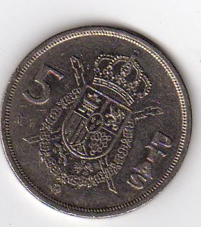  Spanien - 5 Pesetas - 1983   