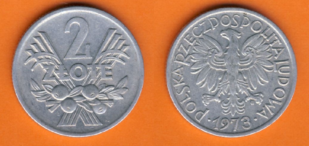  Polen 2 Zloty 1973   