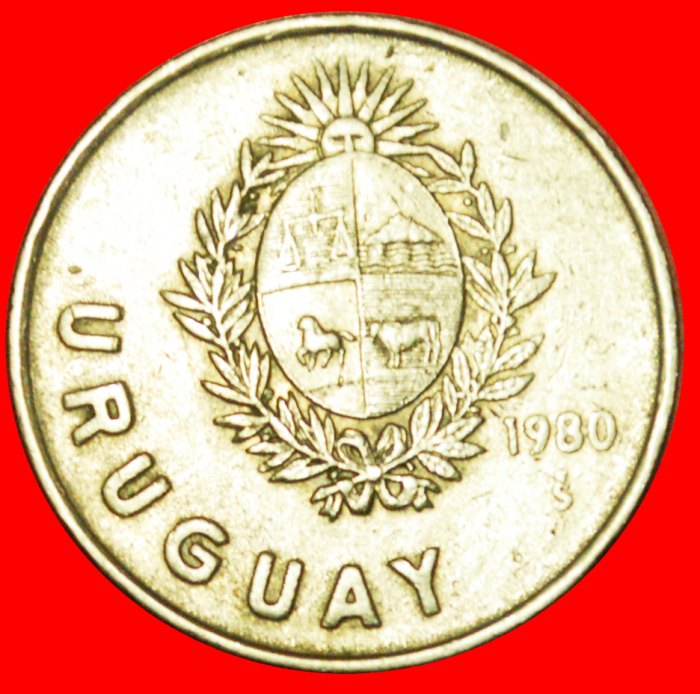  + CHILE: URUGUAY ★ 1 NEW PESO 1980! LOW START ★ NO RESERVE!   