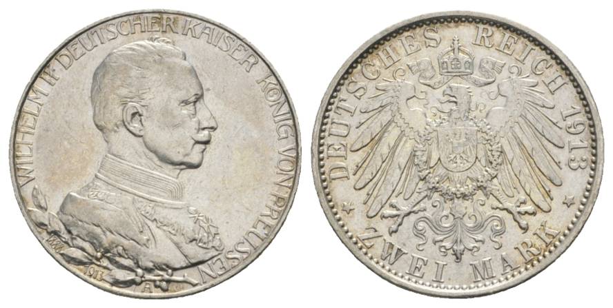  Preußen, 2 Mark 1913   