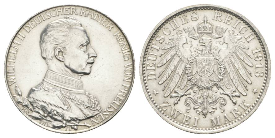  Preußen, 2 Mark 1913   