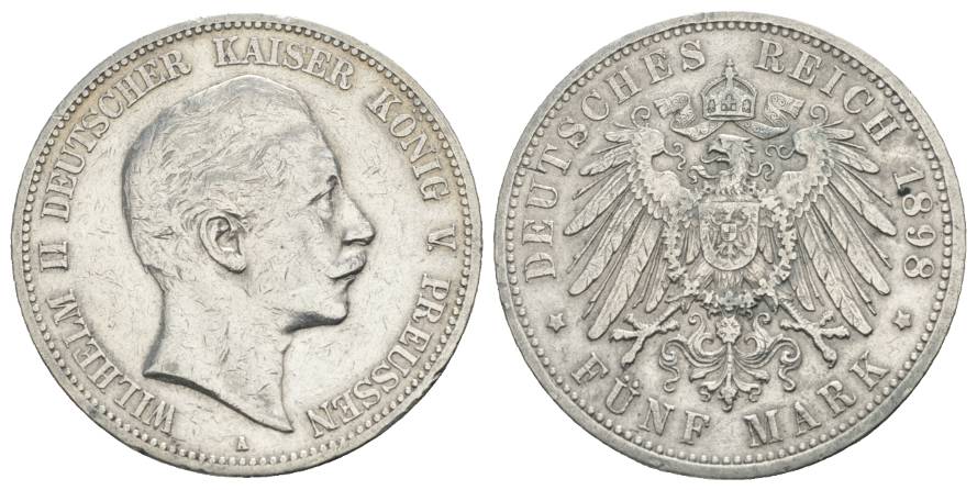  Preußen, 5 Mark 1898   