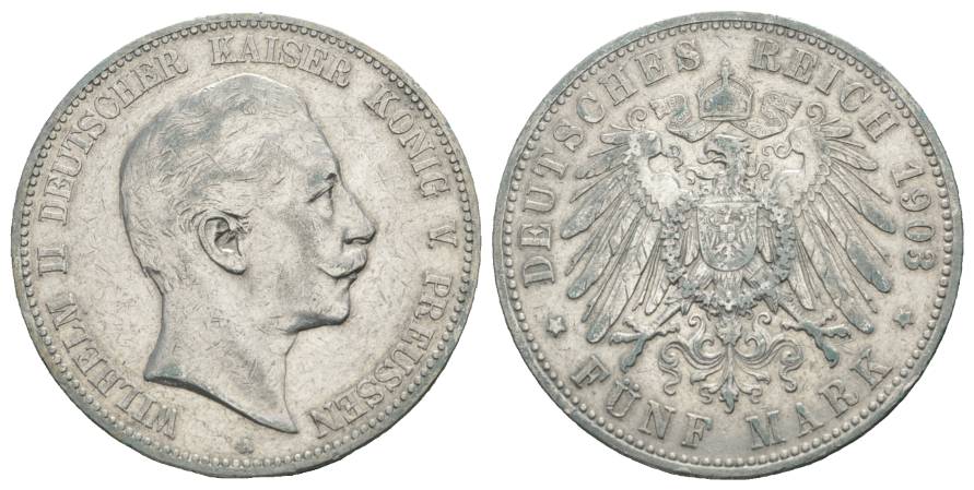  Preußen, 5 Mark 1903   