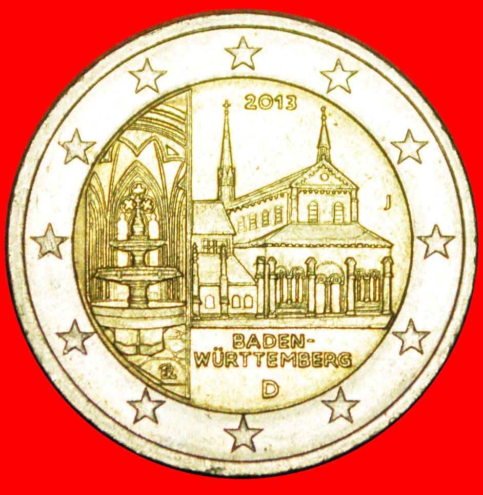 + BADEN-WUERTTEMBERG: GERMANY ★ 2 EURO 2013J! LOW START ★ NO RESERVE!