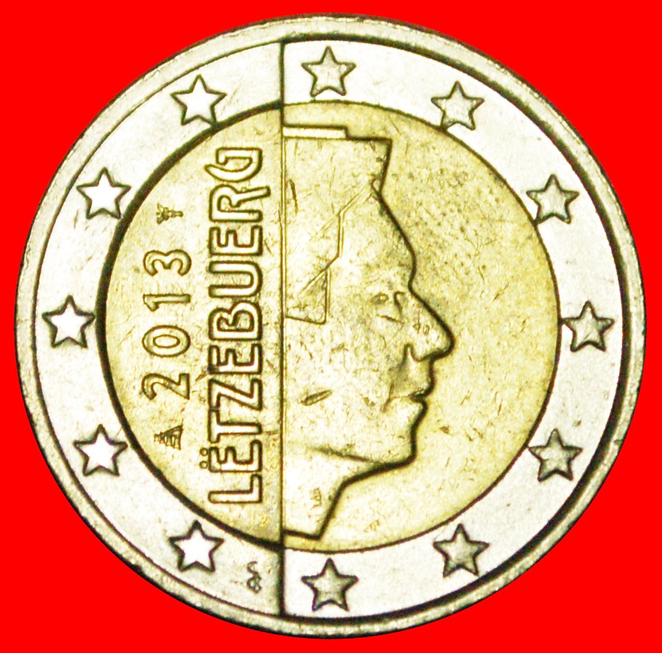 + FRANKREICH NICHT-PHALLISCHE TYP (2007-2019): LUXEMBURG ★ 2 EURO 2013! OHNE VORBEHALT!