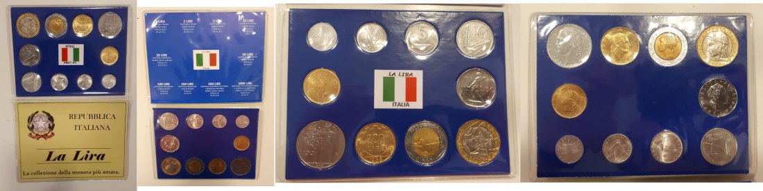  Italien  Kursmünzensatz   ver. Jgg.    FM-Frankfurt   