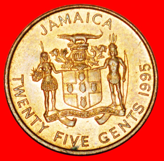  + GARVEY (1887-1940): JAMAIKA ★ 25 CENTS 1995 VZGL STEMPELGLANZ! OHNE VORBEHALT!   