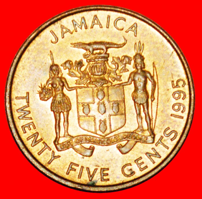 + GARVEY (1887-1940): JAMAIKA ★ 25 CENTS 1995 VZGL STEMPELGLANZ! OHNE VORBEHALT!