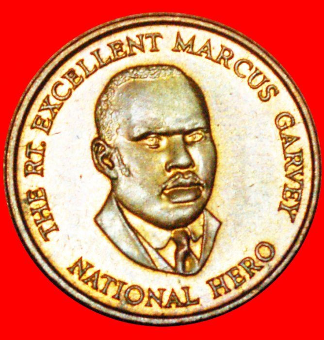  + GARVEY (1887-1940): JAMAICA ★ 25 CENTS 1995 MINT LUSTER! LOW START ★ NO RESERVE!   