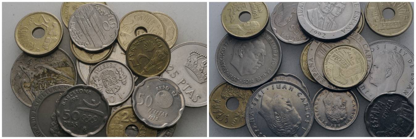  Spanien, 16 Kleinmünzen   