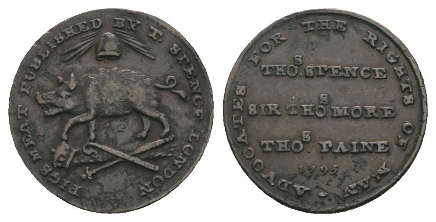  Bronzemedaille 1795; 2,94 g, Ø 20 mm   