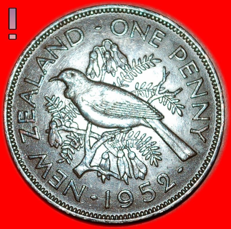 Ⰶ UNGEWÖHNLICH IN DIESEM ZUSTAND★ NEUSEELAND ★ PENNY 1952! OHNE VORBEHALT! Georg VI. (1937-1952)