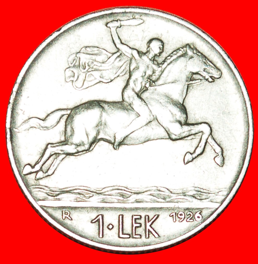 + ITALY: ALBANIA ★ 1 LEK 1926R! ALEXANDER THE GREAT (336-323 BCE)! LOW START ★ NO RESERVE!