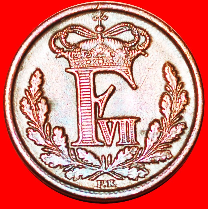  + MONOGRAMM: DÄNEMARK ★1/2 RIGSBANKSKILLING 1852 SELTEN! Friedrich VII. (1848-1863)! OHNE VORBEHALT!   