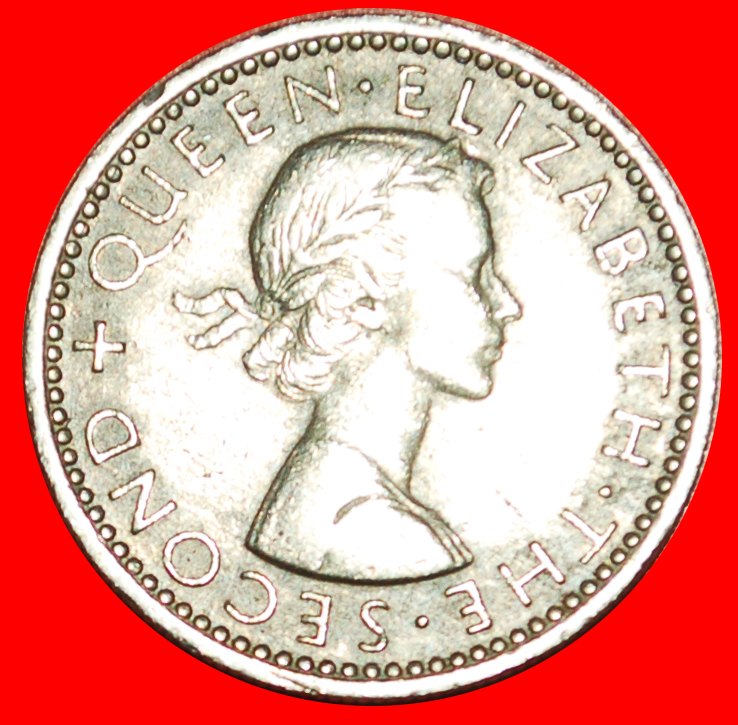  + GEKLEIDET KÖNIGIN (1955-1965): NEUSEELAND ★ 6 PENCE 1959! OHNE VORBEHALT!   