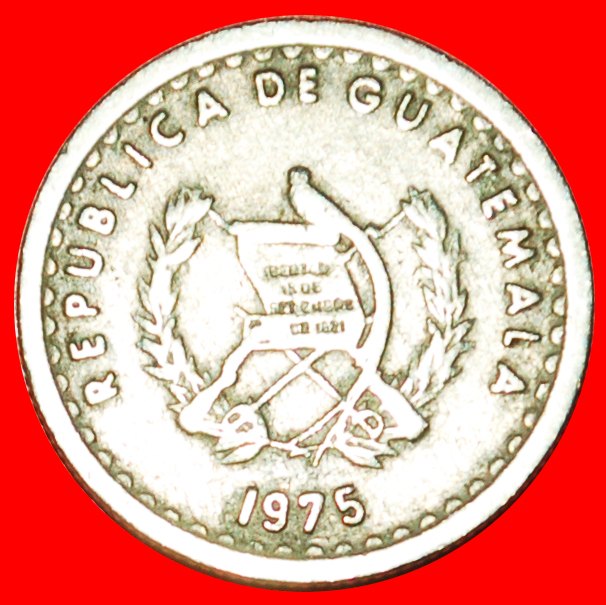  + VOGEL (1971-1977): GUATEMALA ★ 5 CENTAVOS 1975! OHNE VORBEHALT!   