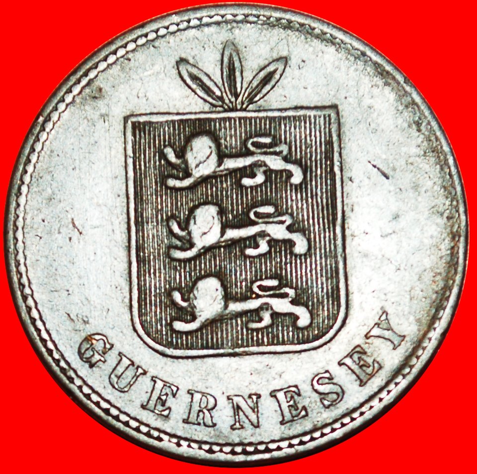  + GROSSBRITANNIEN (1864-1911): GUERNESEY★4 DOUBLES 1874 NICHT LANGES DATUM! GUERNSEY OHNE VORBEHALT!   