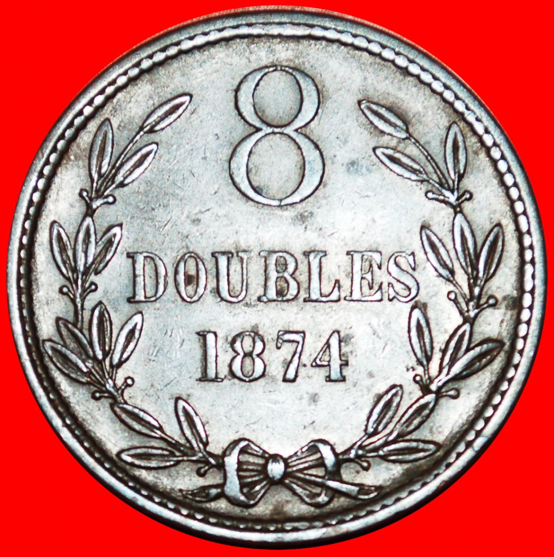 + GREAT BRITAIN (1864-1911): GUERNESEY ★ 8 DOUBLES 1874! GUERNSEY LOW START ★ NO RESERVE!