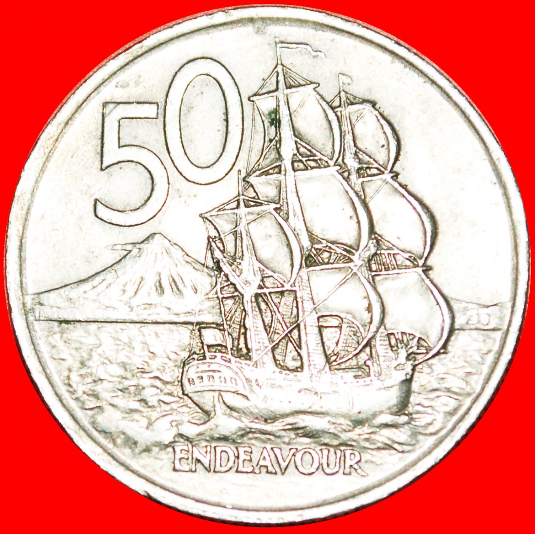 + SCHIFF: NEUSEELAND ★ 50 CENTS 1975! OHNE VORBEHALT!   