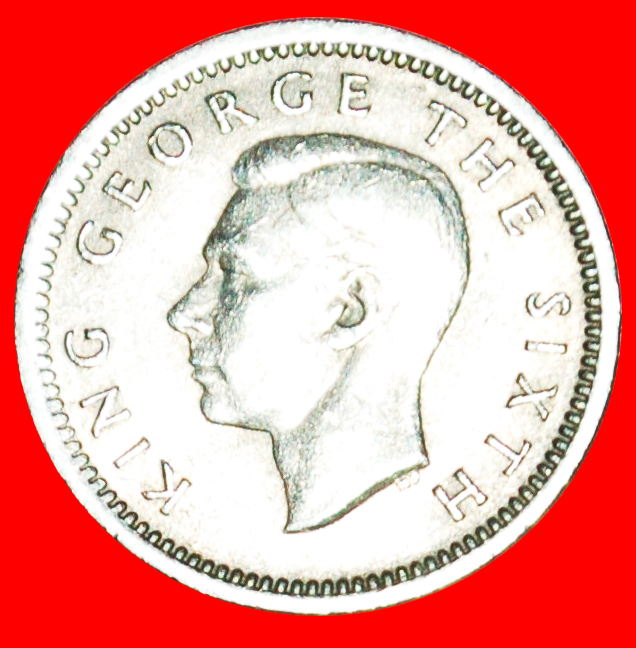  + WAFFE: NEUSEELAND ★ 3 PENCE 1948! OHNE VORBEHALT! Georg VI. (1937-1952)   