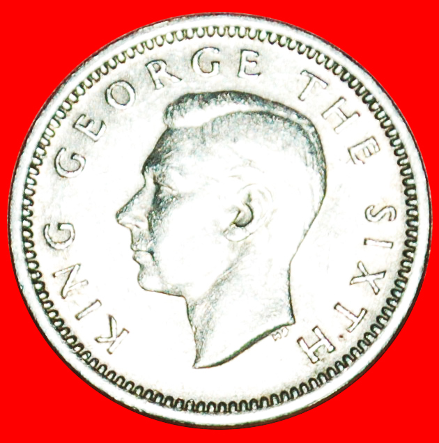  + WAFFE: NEUSEELAND ★ 3 PENCE 1950 RARITÄT! OHNE VORBEHALT! Georg VI. (1937-1952)   