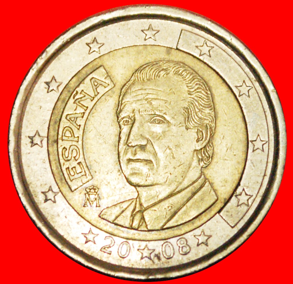  + NON-PHALLIC TYPE (2007-2009): SPAIN ★ 2 EURO 2008! JUAN CARLOS I 1975-2014★LOW START ★ NO RESERVE!   