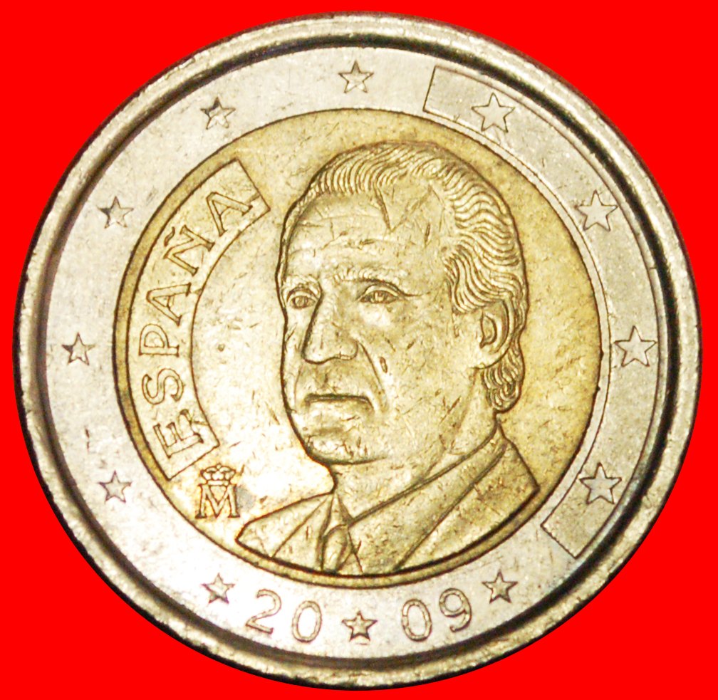  + NON-PHALLIC TYPE (2007-2009): SPAIN ★ 2 EURO 2009! JUAN CARLOS I 1975-2014★LOW START ★ NO RESERVE!   