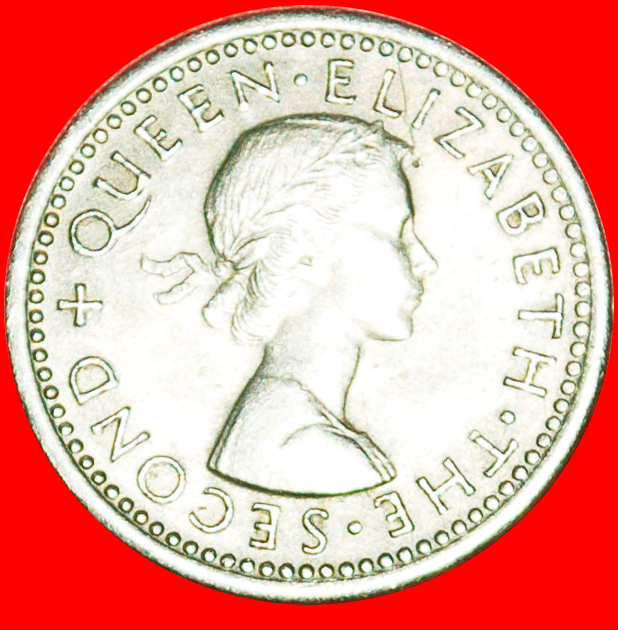  + WAFFE (1955-1965): NEUSEELAND ★ 3 PENCE 1956 GEKLEIDETE KÖNIGIN! OHNE VORBEHALT!   