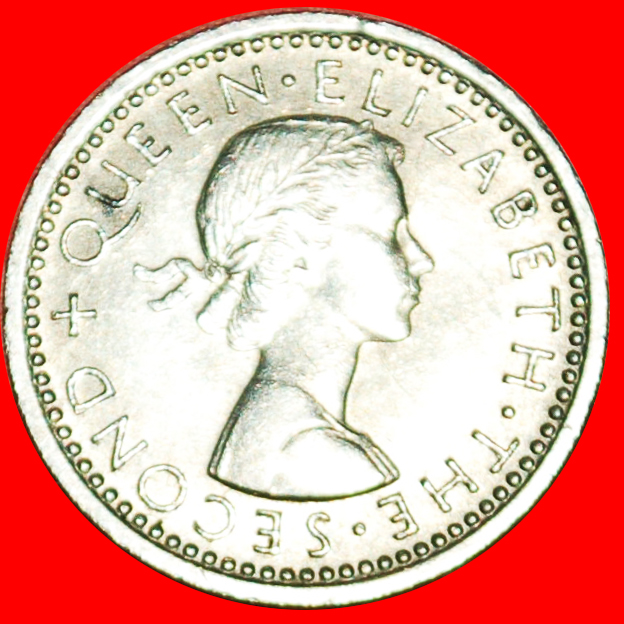  + WAFFE (1955-1965): NEUSEELAND ★ 3 PENCE 1961 GEKLEIDETE KÖNIGIN! OHNE VORBEHALT!   