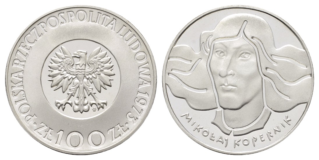  Linnartz Polen 100 Zloty 1973 Kopernikus PP   