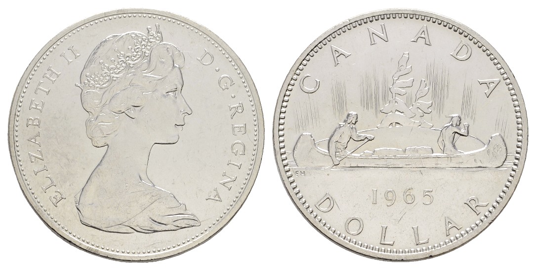  Linnartz Kanada 1 Dollar 1965 vz-   