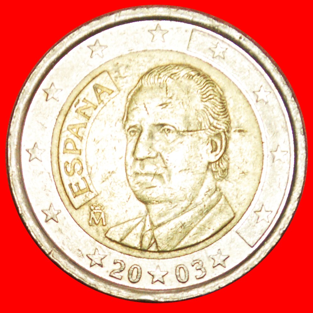  + PHALLIC TYPE (1999-2006): SPAIN ★ 2 EURO 2003! JUAN CARLOS I (1975-2014) LOW START ★ NO RESERVE!   