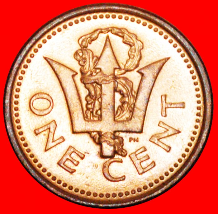 + GROSSBRITANNIEN (1990-2007): BARBADOS ★ 1 CENT 2005 uSTG STEMPELGLANZ! OHNE VORBEHALT!