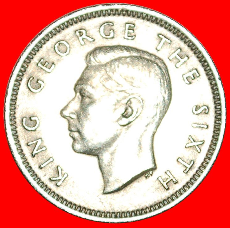  + BIRD: NEW ZEALAND★ 6 PENCE 1952! UNCOMMON CONDITION! LOW START ★ NO RESERVE! George VI (1937-1952)   