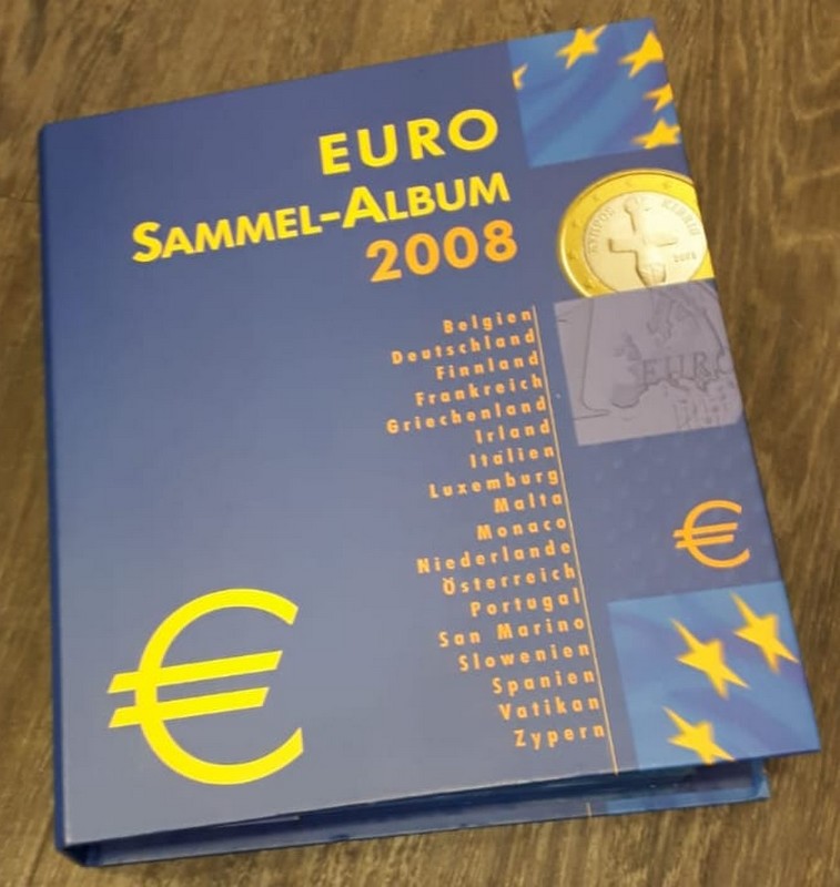  Euro Sammelalbum 48x Euro - Kursmünzen ver.Jgg   FM-Frankfurt   
