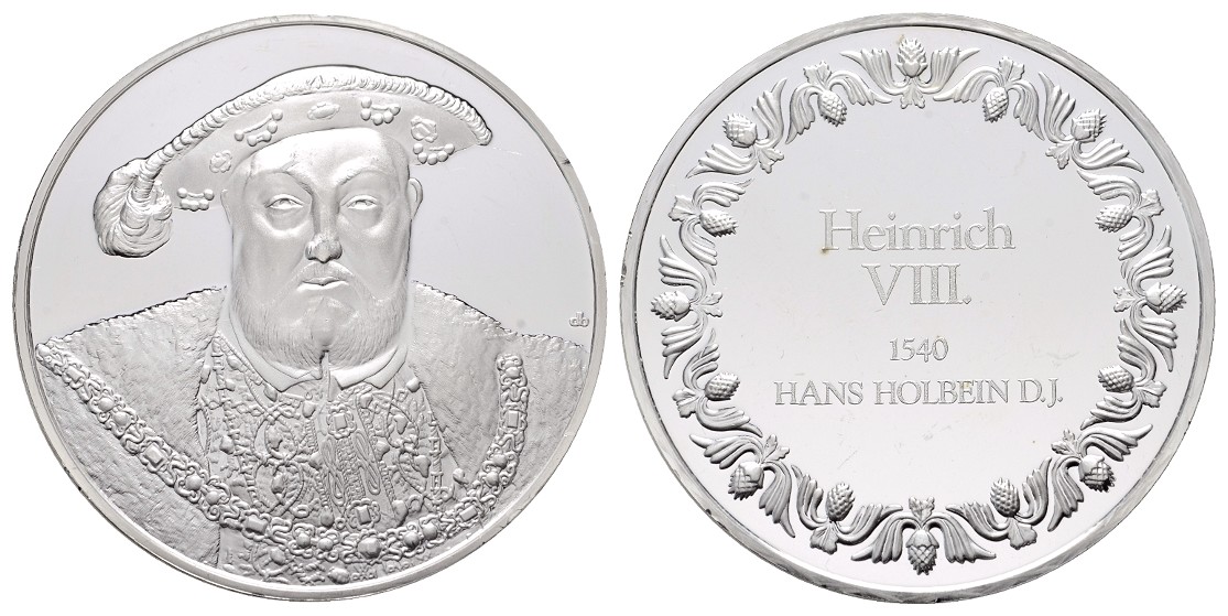  Linnartz Großbritannien Silbermedaille o.J. Heinrich VII. Gewicht: 66,0g/925er   